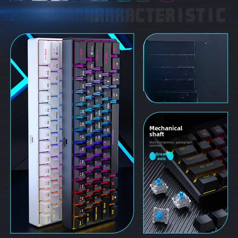 Tastiera Meccanica Gaming 60% – Bianca