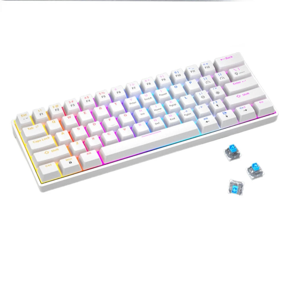 Tastiera Meccanica Gaming 60% – Bianca