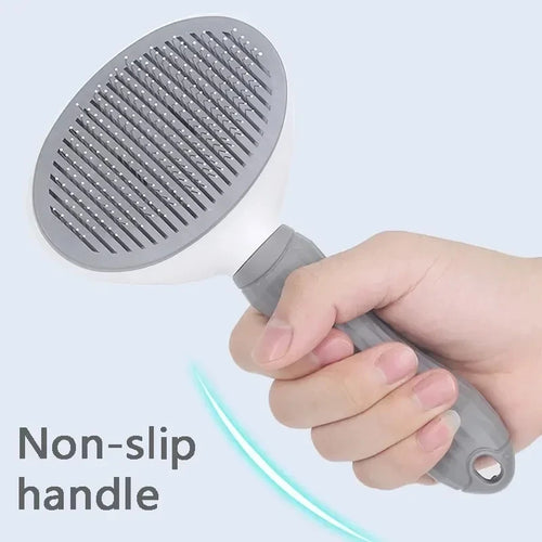 Self-Cleaning Brush for Dogs and Cats – Easily Remove Hair and Knots