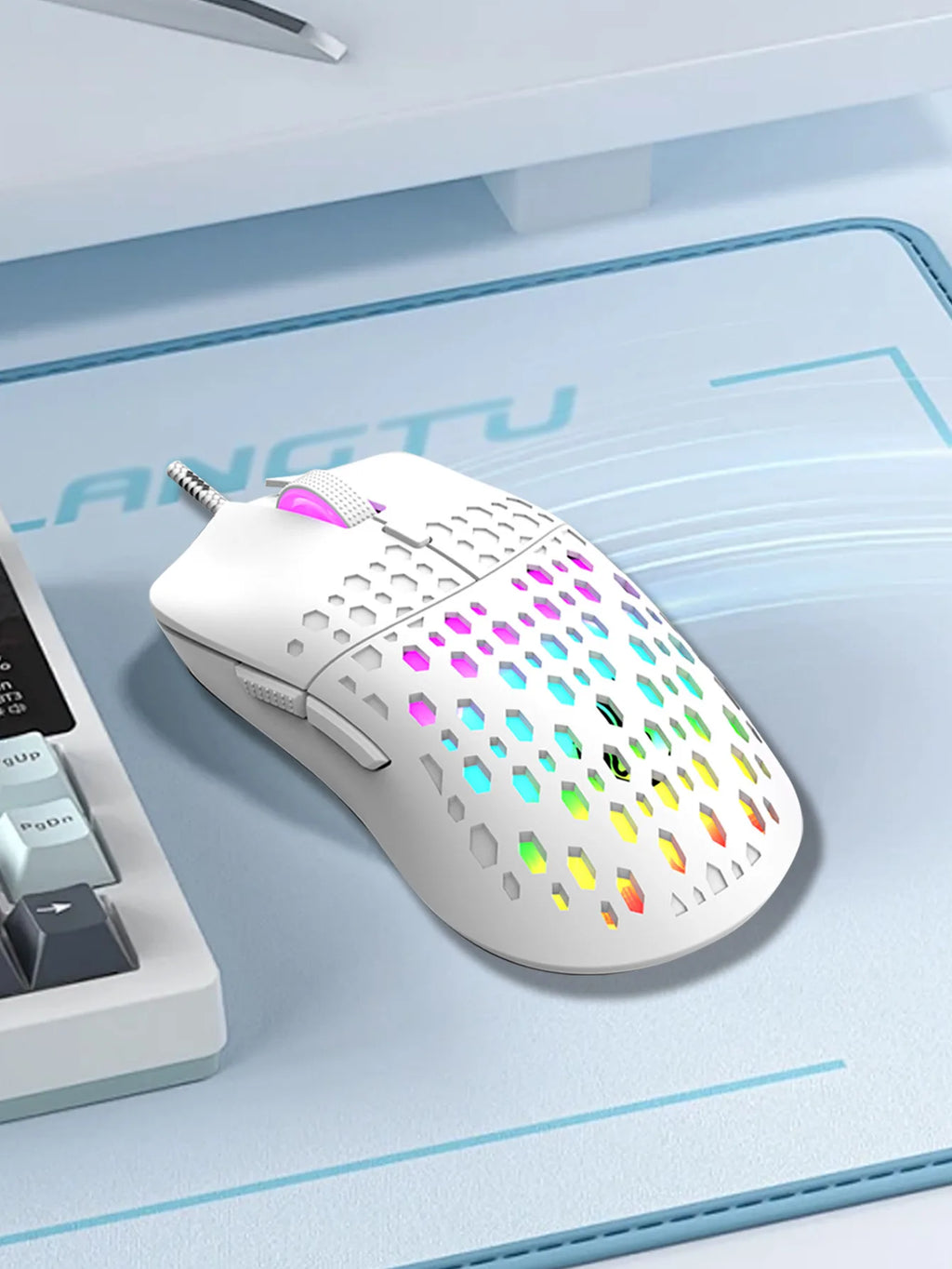 Mouse Gaming Wireless RGB – Design a Nido d'Ape